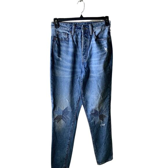 Old Navy Jeans Womens 4 Tall Button Fly OG Straight Extra High Rise Secret Slim - Picture 1 of 13